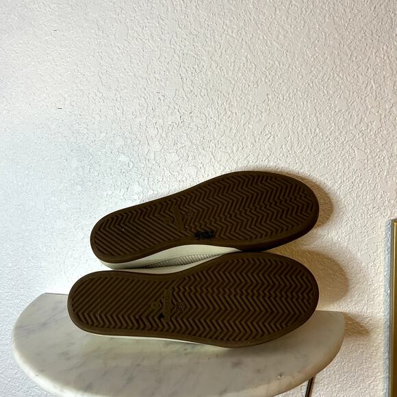 Rothy’s The Lace up Sneaker Womens Size 8 Vanilla Blue Woven Discontinued HTF - Picture 11 of 12